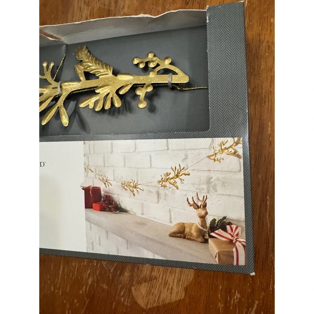 Threshold Gold Branch Snowflake Retired Garland 6ft Decorative Holiday Accent
